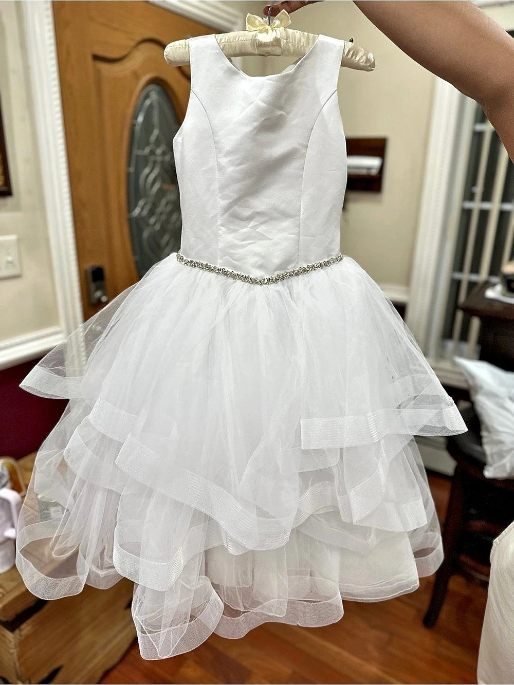 Cathy's Touch Formal White Flower Girl Dress Like New